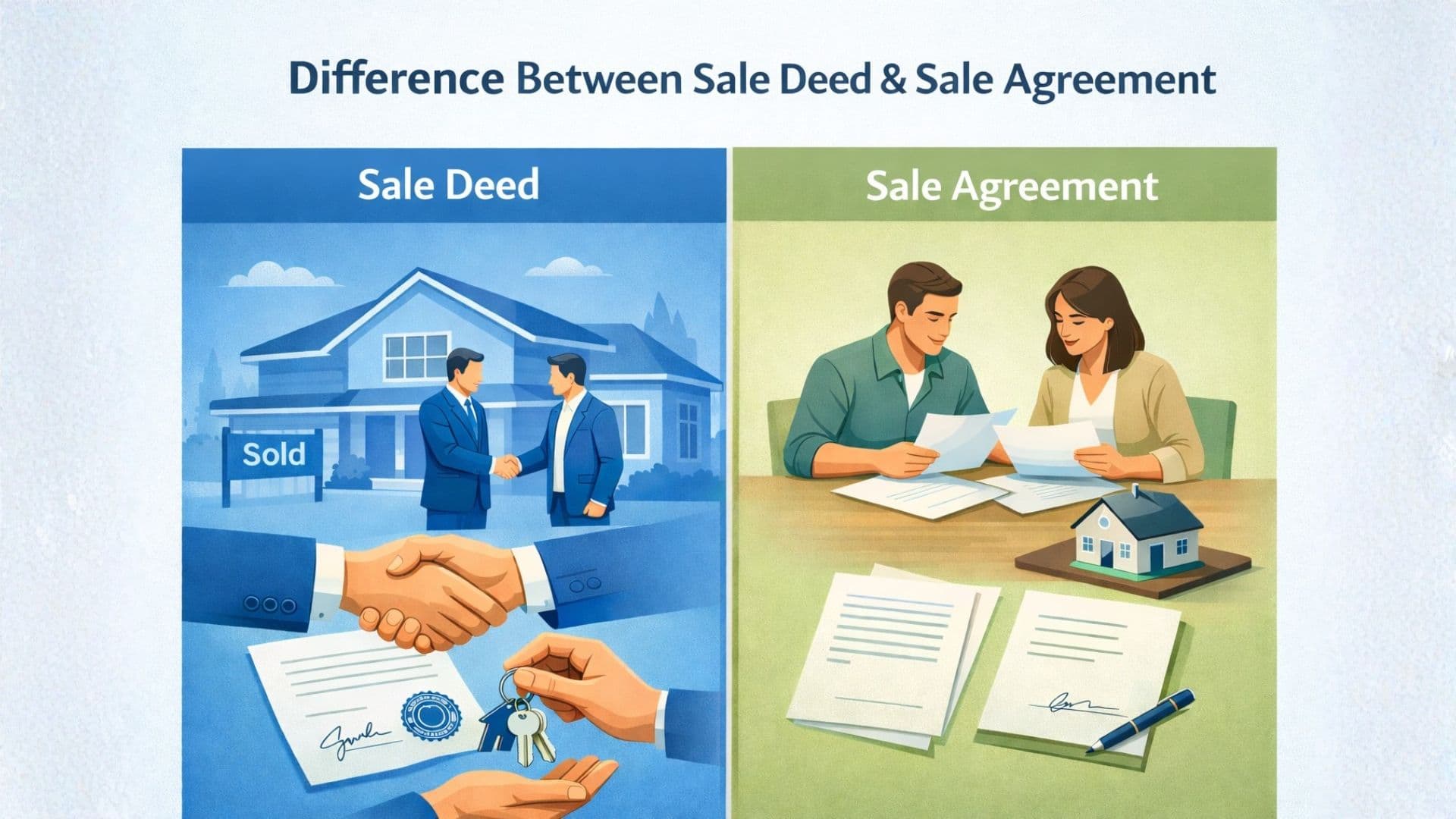 What is Sale Deed and What is Sale Agreement – Meaning, Differences, and Types Explained