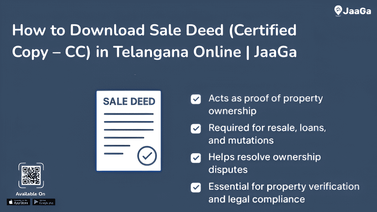 How to Download Sale Deed (Certified Copy – CC) in Telangana Online - JaaGa